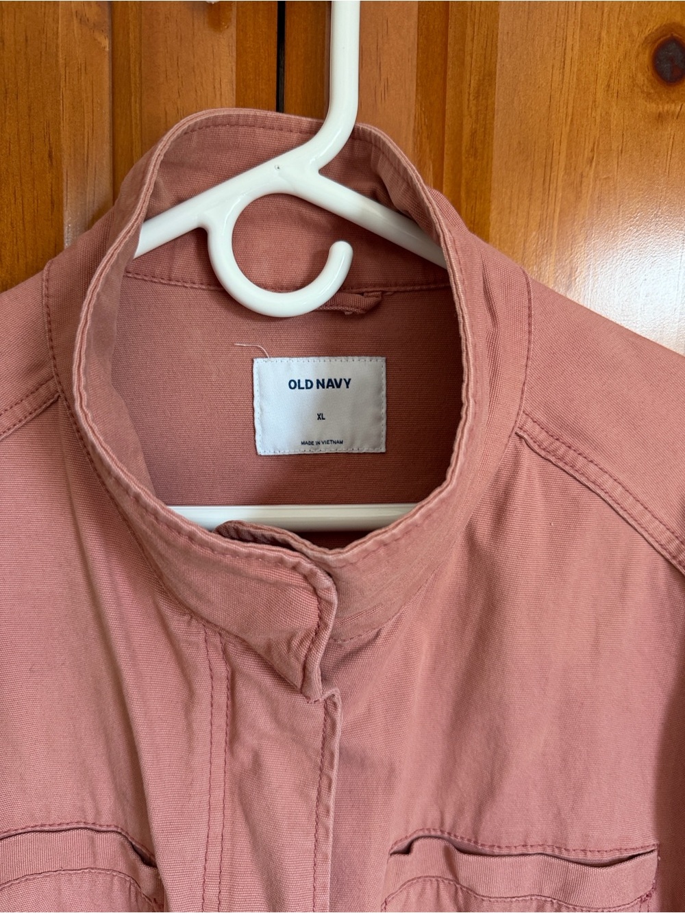 Old Navy Women's Dusty Rose Utility Jacket - Picture 6 of 9